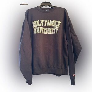 Y2K HFU Holy Family University Champion Crewneck Sweatshirt, XL